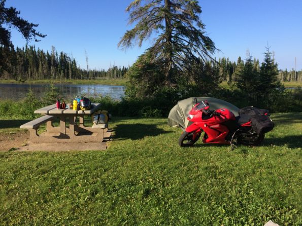 motorcycle camping free