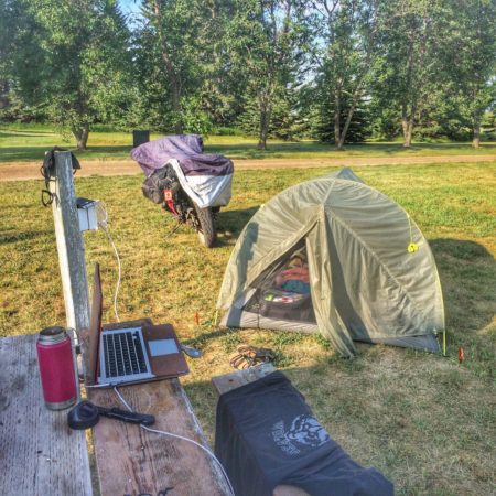 living in a tent canada