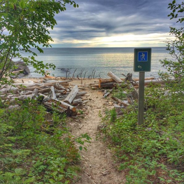 beach hiking