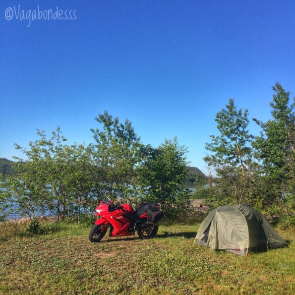 motorcycle camping canada